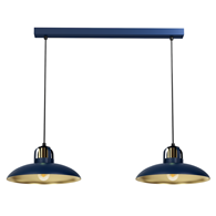 Lampa wisząca FELIX NAVY BLUE/GOLD 2xE27