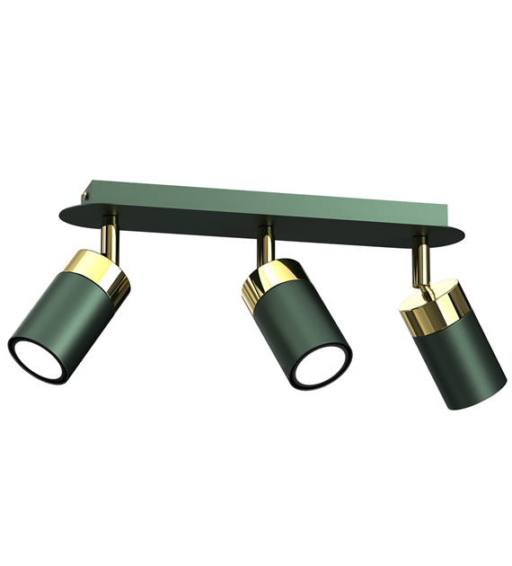 Lampa sufitowa JOKER GREEN/GOLD 3xGU10