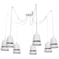 Lampa Wisząca Apollo Biały 7xE27