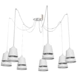 Lampa Wisząca Apollo Biały 7xE27