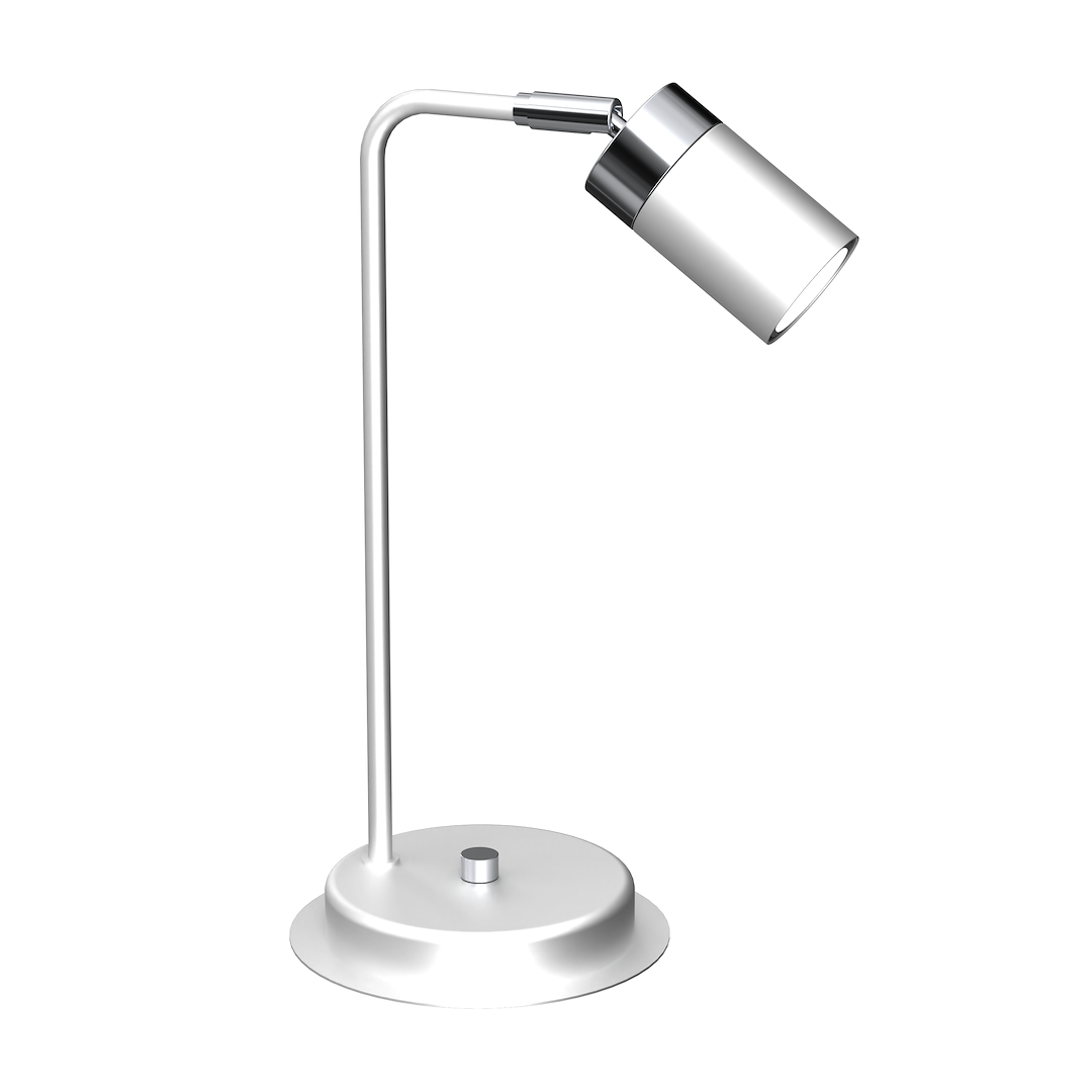 Lampka nocna Joker Biały/Chrom 1xGU10