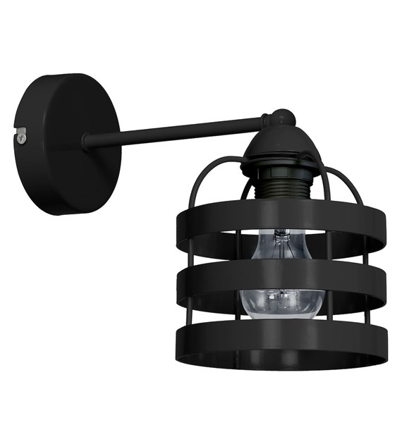 Kinkiet LARS BLACK 1xE27