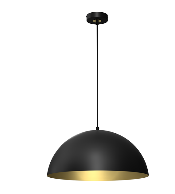 Lampa wisząca BETA BLACK/GOLD 1xE27 45cm