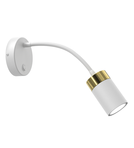 Kinkiet flex Joker 1xGU10 Biały/Złoty