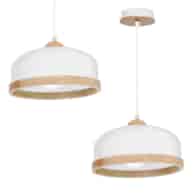Lampa wisząca Studio Biały 1xE27