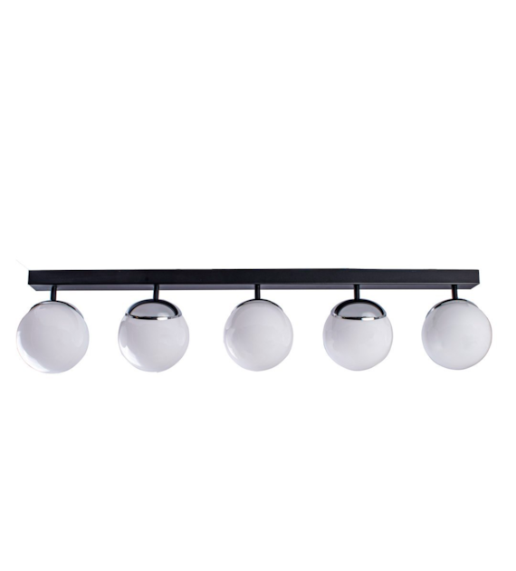Lampa sufitowa SFERA BLACK/CHROME 5xE14