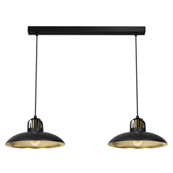 Lampa wisząca FELIX BLACK/GOLD 2xE27