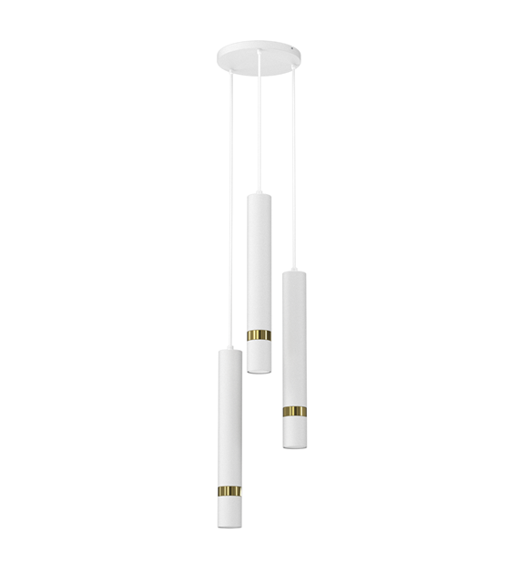 Lampa wisząca JOKER WHITE/GOLD 3xGU10