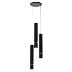 Lampa wisząca JOKER BLACK/GOLD 3xGU10