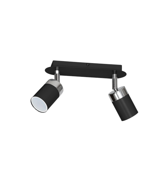 Lampa sufitowa JOKER BLACK/CHROME 2xGU10