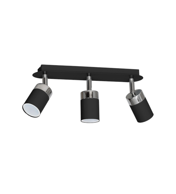 Lampa sufitowa JOKER BLACK/CHROME 3xGU10