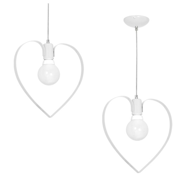 Lampa wisząca Amore 1xE27 Biały