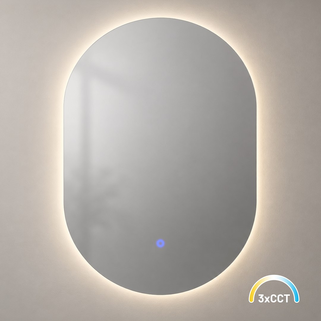 Lustro Belissa 500x700mm 16W LED 3000K-4000K-6000K Milagro