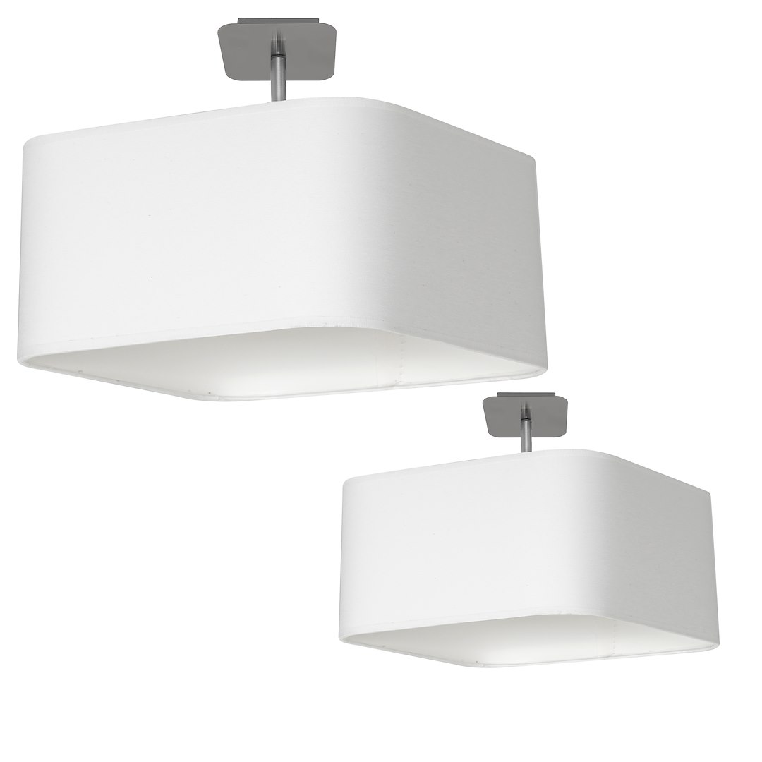 Lampa podsufitowa Napoli 1xE27 Biały / Chrom Milagro