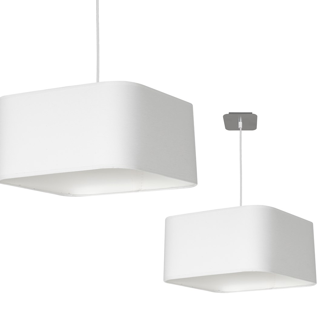 Lampa wisząca Napoli Biały / Chrom 1xE27 Milagro