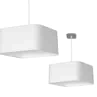Lampa wisząca Napoli Biały / Chrom 1xE27