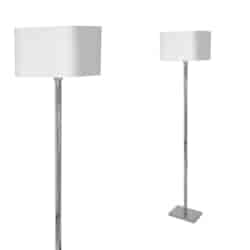 Lampa stojąca Napoli 1xE27 Biały / Chrom