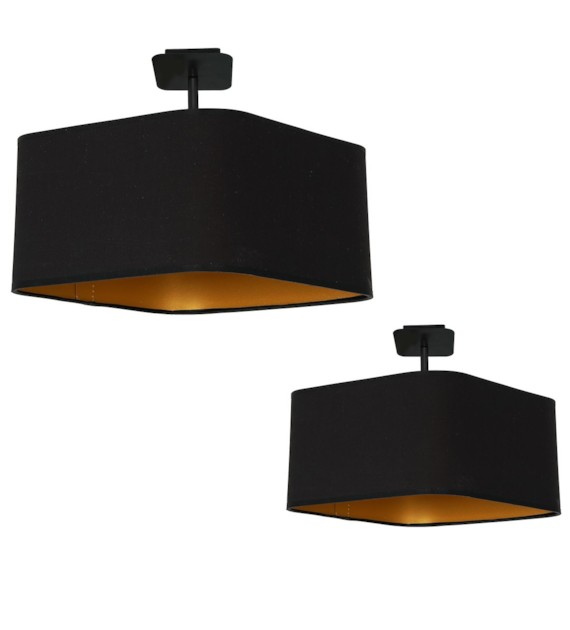 Lampa podsufitowa NAPOLI BLACK/GOLD 1xE27