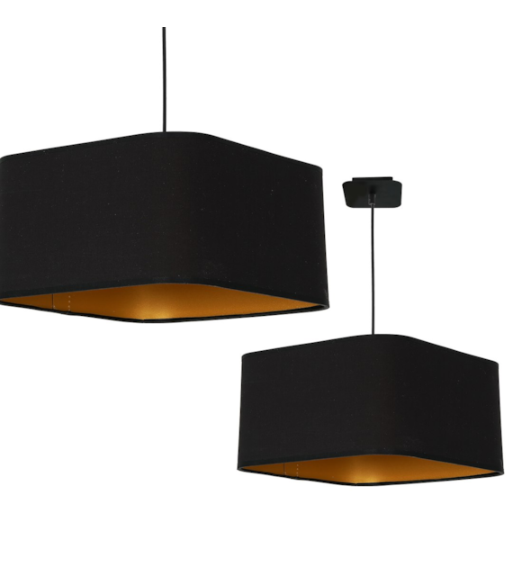 Lampa wisząca NAPOLI BLACK/GOLD 1xE27