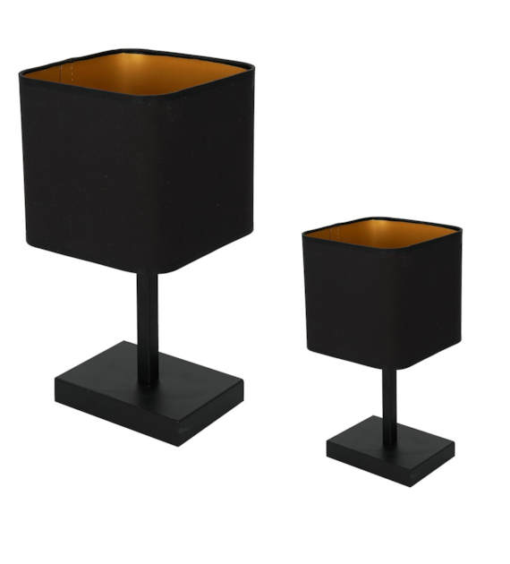 Lampka stołowa NAPOLI BLACK/GOLD 1xE27