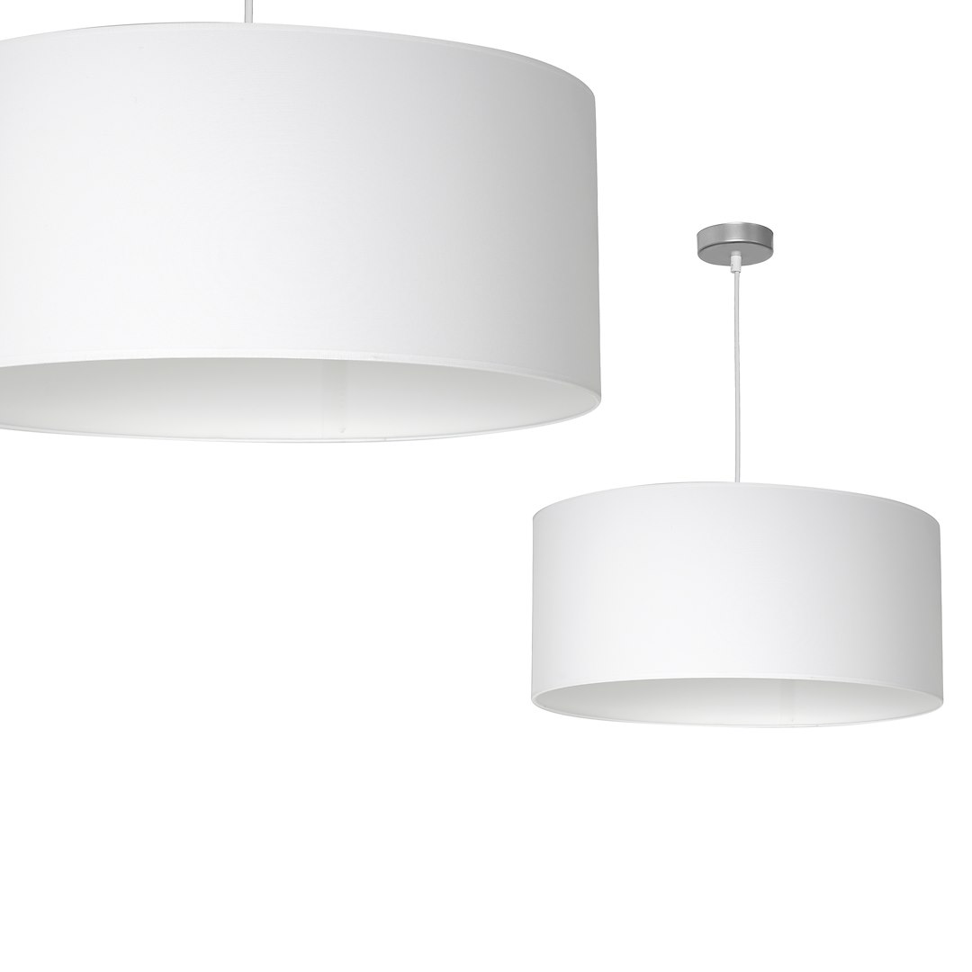 Lampa wisząca Casino Biały / Chrom 1xE27 Milagro