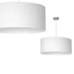 Lampa wisząca Casino Biały / Chrom 1xE27