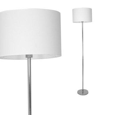 Lampa stojąca Casino 1xE27 Biały / Chrom