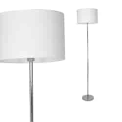 Lampa stojąca Casino 1xE27 Biały / Chrom