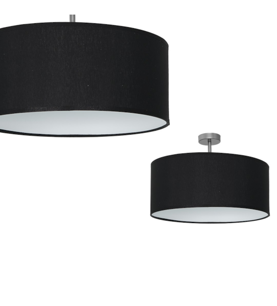 Lampa podsufitowa CASINO BLACK/CHROME 1xE27