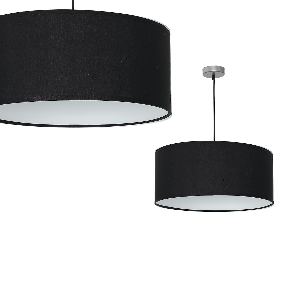 Lampa wisząca CASINO BLACK/CHROME 1xE27 Milagro