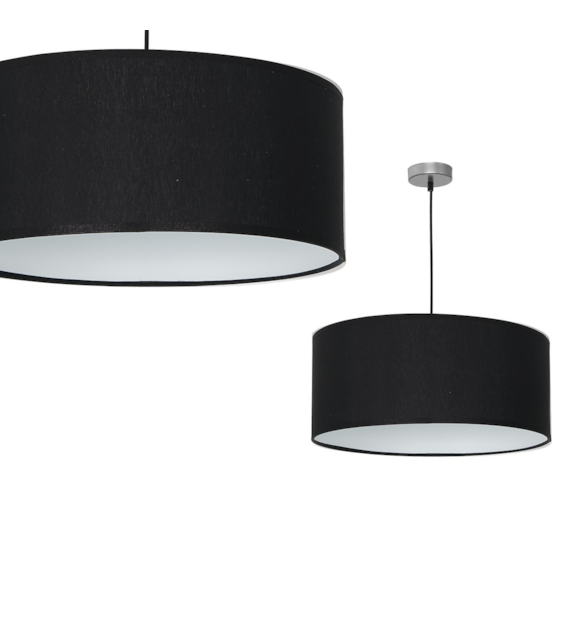 Lampa wisząca CASINO BLACK/CHROME 1xE27