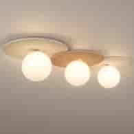Lampa sufitowa Carter 3xE14 Biały + Natural