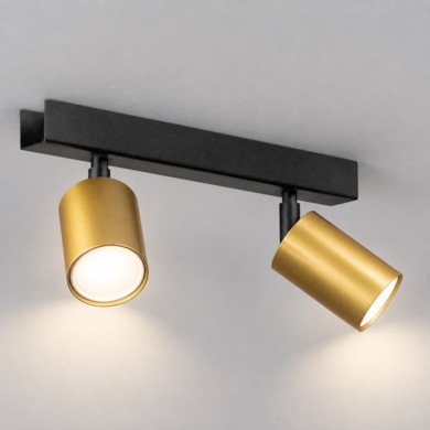 Lampa sufitowa Hudson 2xGU10 Czarno-Złoty