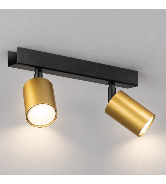 Lampa sufitowa Hudson 2xGU10 Czarno-Złoty