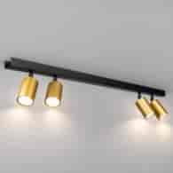 Lampa sufitowa Hudson 4xGU10 Czarno-Złoty