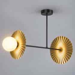 Lampa sufitowa Bloom 2xG9 Czarno-złoty