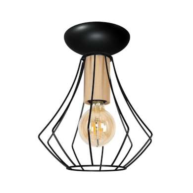 Lampa sufitowa WILL BLACK 1xE27