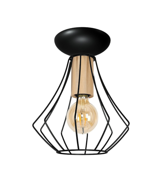 Lampa sufitowa WILL BLACK 1xE27