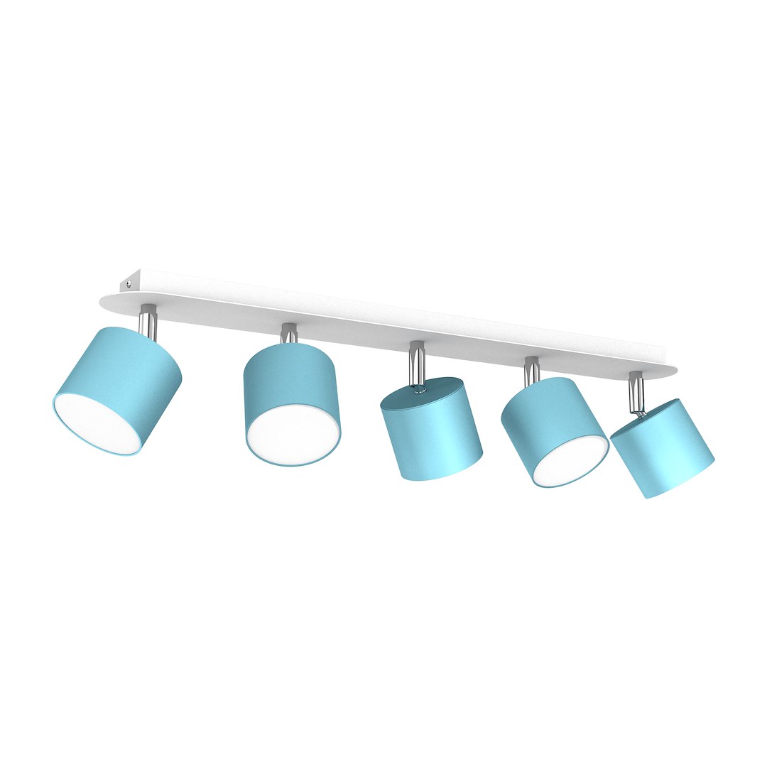 Lampa sufitowa Dixie 5xGX53 Niebieski/Biały Milagro