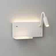 Lampa nocna z półką Shelf Led 4W+5W+2W prawa Biały