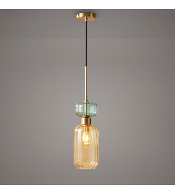 Lampa wisząca MOLLY AMBER 1xE14