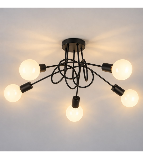 Lampa sufitowa TURBINO 5xE27