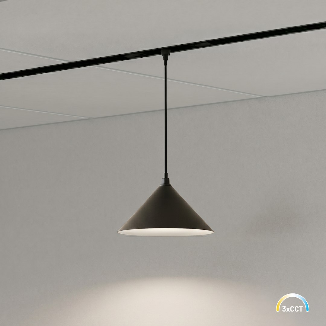 Magnetic Track Pendant Cone 5mm 7W CCT 48V Milagro