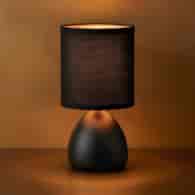 Lampka nocna Sabrina 1xE14 Czarny
