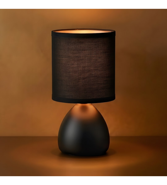 Lampka nocna Sabrina 1xE14 Czarny