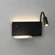 Lampa nocna z półką Shelf Led 4W+5W+2W prawa Czarny
