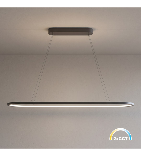 Lampa wisząca Saturno 30W LED CCT Czarny