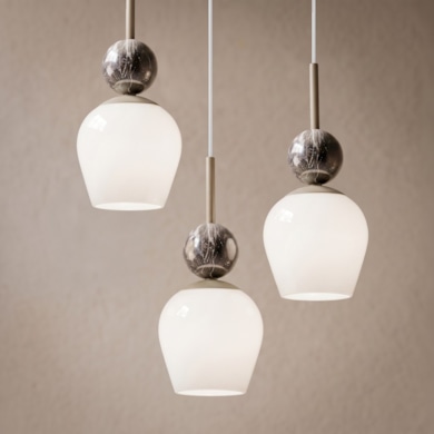 Lampa wisząca Carrara (koło) 3xE14