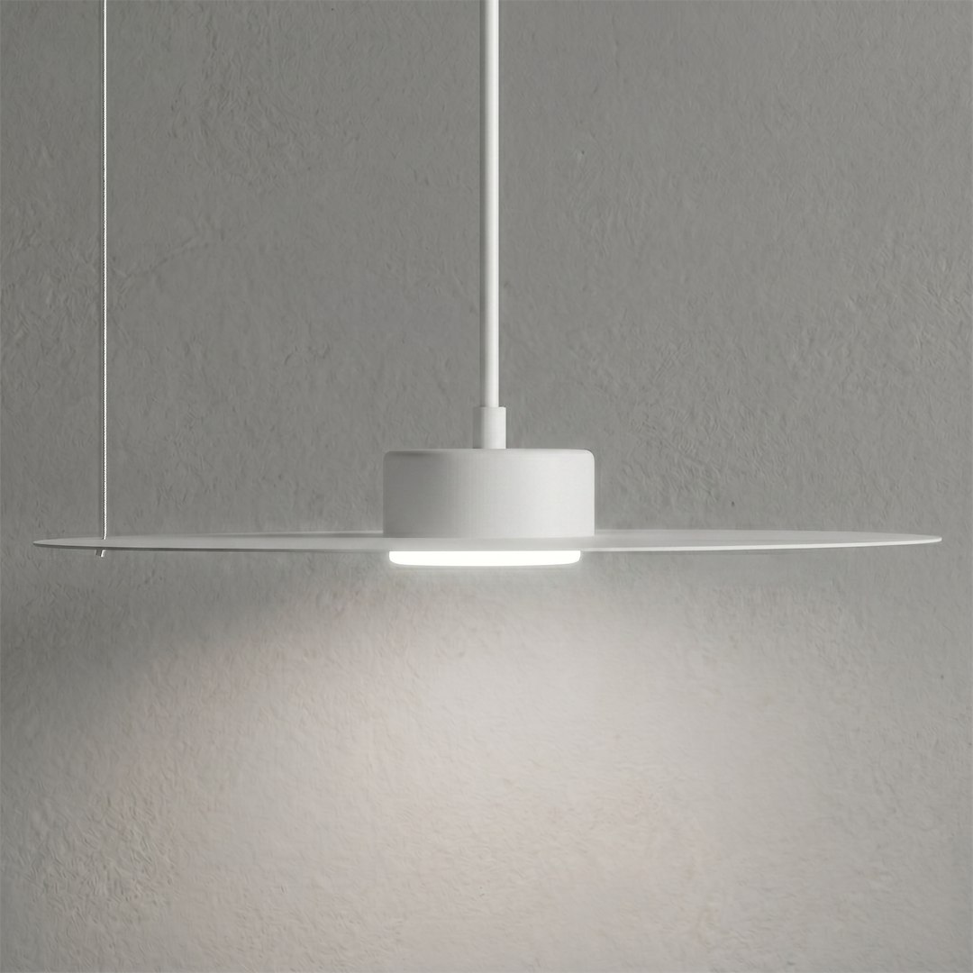 Lampa wisząca PIATTO Biała 1xGX53 fi 350mm Milagro