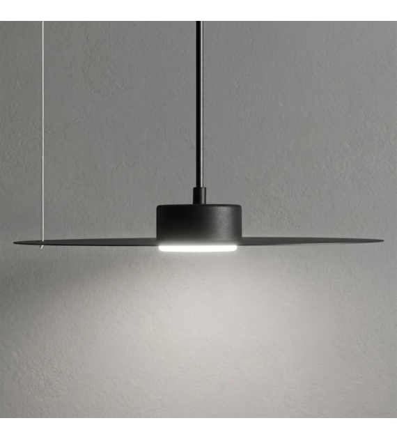 Lampa wisząca PIATTO Czarna 1xGX53 fi 350mm